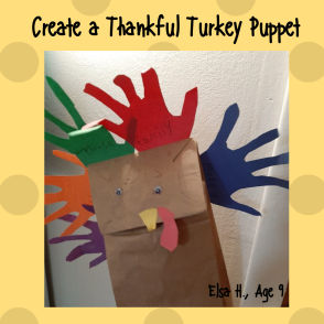 Create a Thankful Turkey Puppet
